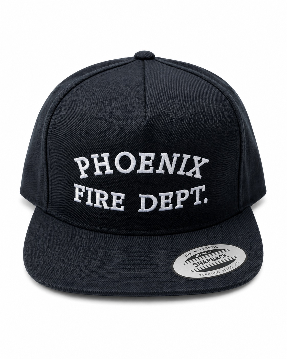 Black Phoenix Fire Department snapback cap by Phoenix Custom Tees