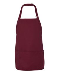 Burgundy apron ready for custom printing or embroidery from Phoenix Custom Tees