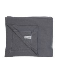 Gray blanket ready for custom embroidery from Phoenix Custom Tees